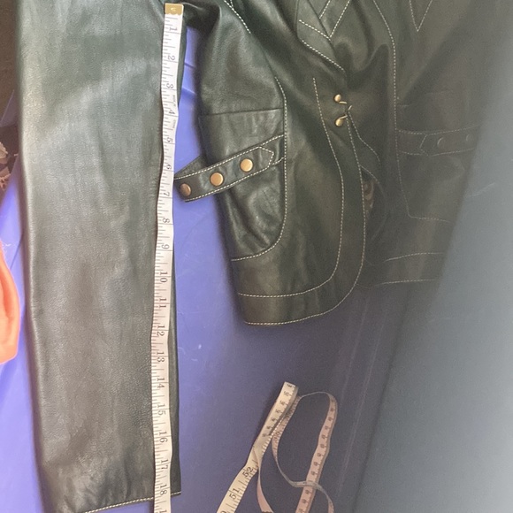 Green Leather Jacket - Picture 10 of 15